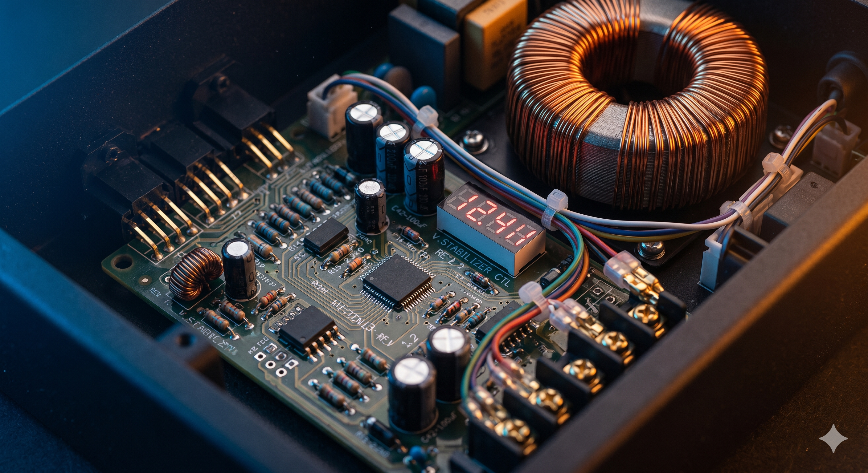 Voltage stabilizer repair and custom assembling at Baba Electric workshop Aurangabad